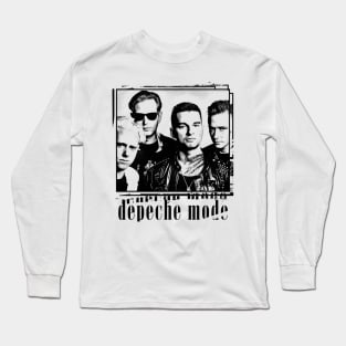 Depeche Mode -- Original Retro Fan Art Design Long Sleeve T-Shirt